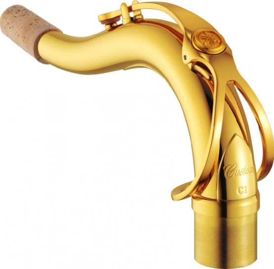 Yamaha C1 Tenor sax neck - gold lacquer image