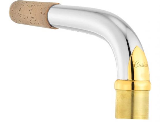 Yamaha Solid Silver Baritone Sax Neck BV1AG image