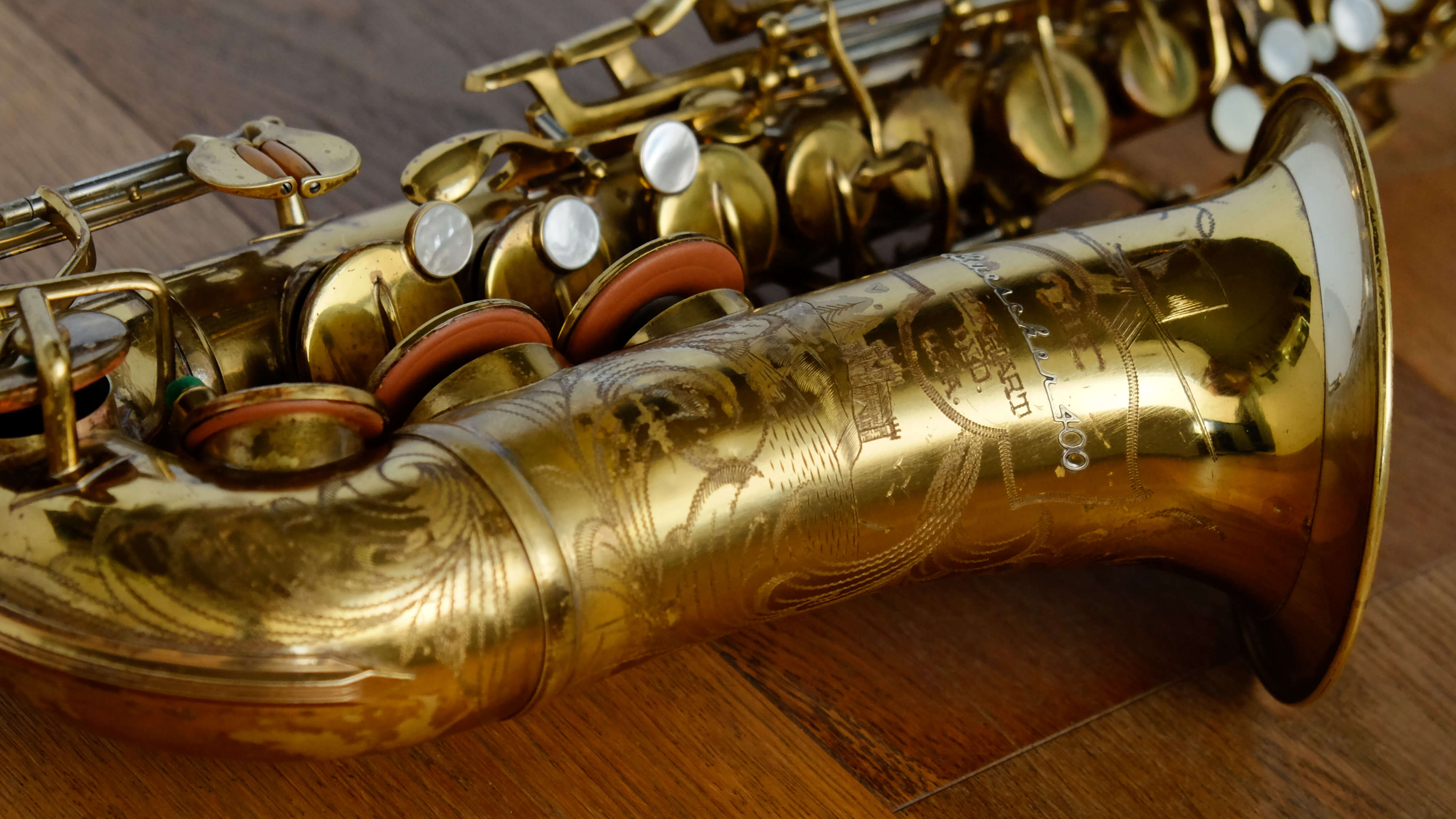 (Used) Buescher 400 Top Hat & Cane Alto Saxophone 345***